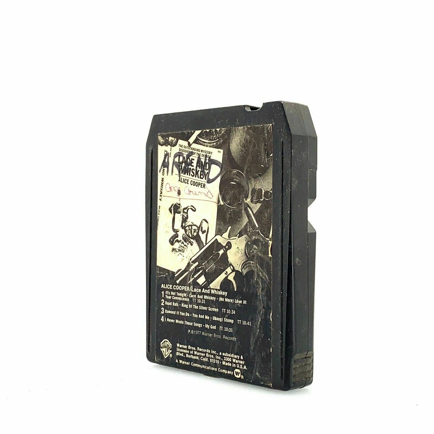 Vintage 8 Track Cartridge - Alice Cooper “Lace And Whiskey”