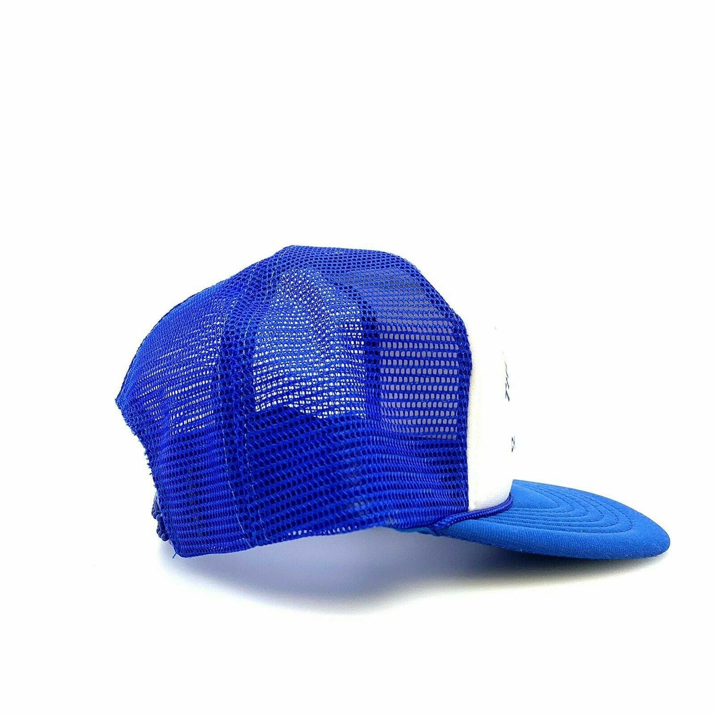 Vintage Headmost THUNDERBIRD MARINA Mesh SnapBack Trucker Hat, White / Blue - OSFA