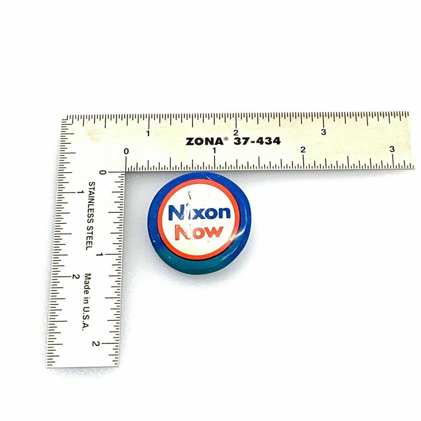 Vintage "Nixon Now" Presidential campaign button • 1972 campaign