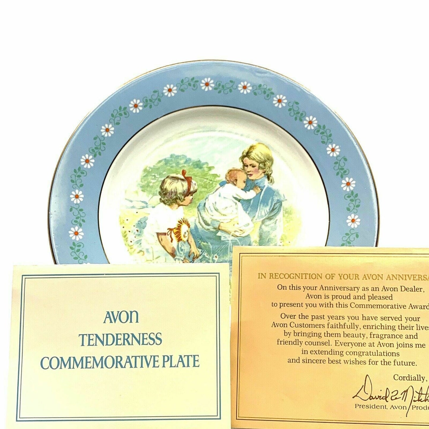 Avon 1974 "Tenderness" Special Edition Commemorative Plate