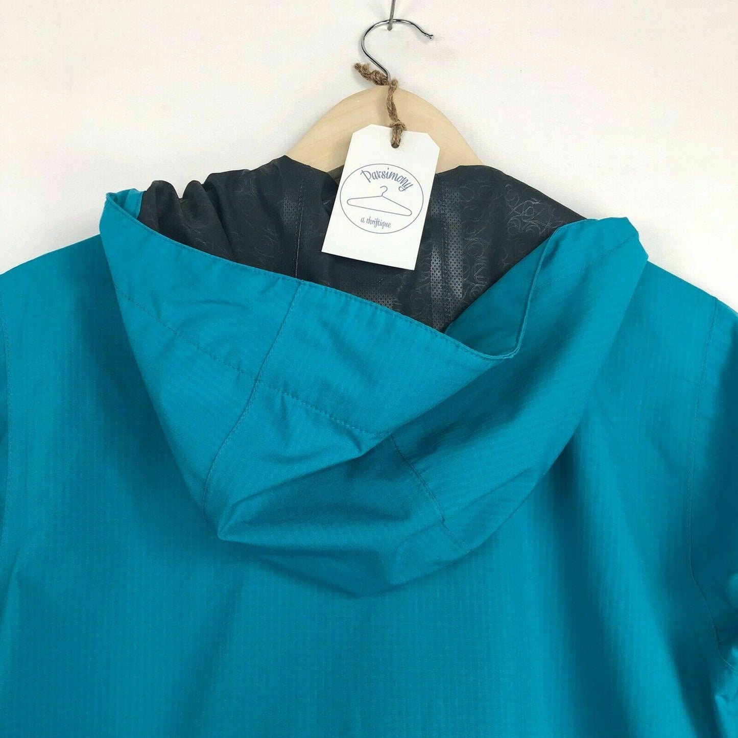 MERRELL Womens Size S Teal Blue Opti-Shell Zip-Up Hooded Jacket L/s