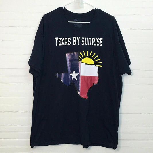 Hanes Mens Short Sleeve “Texas By Sunrise” ComfortSoft T-Shirt, Blue - Size 3XL