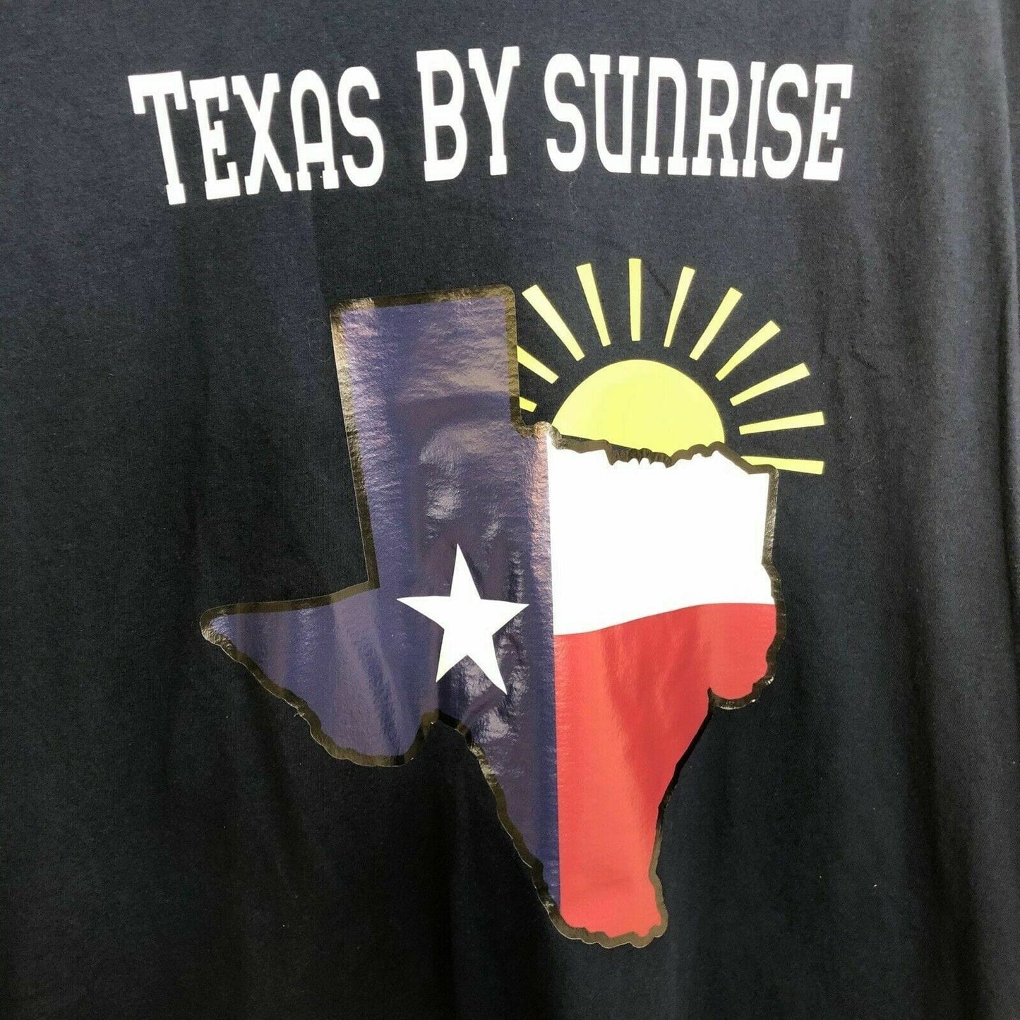 Hanes Mens Short Sleeve “Texas By Sunrise” ComfortSoft T-Shirt, Blue - Size 3XL