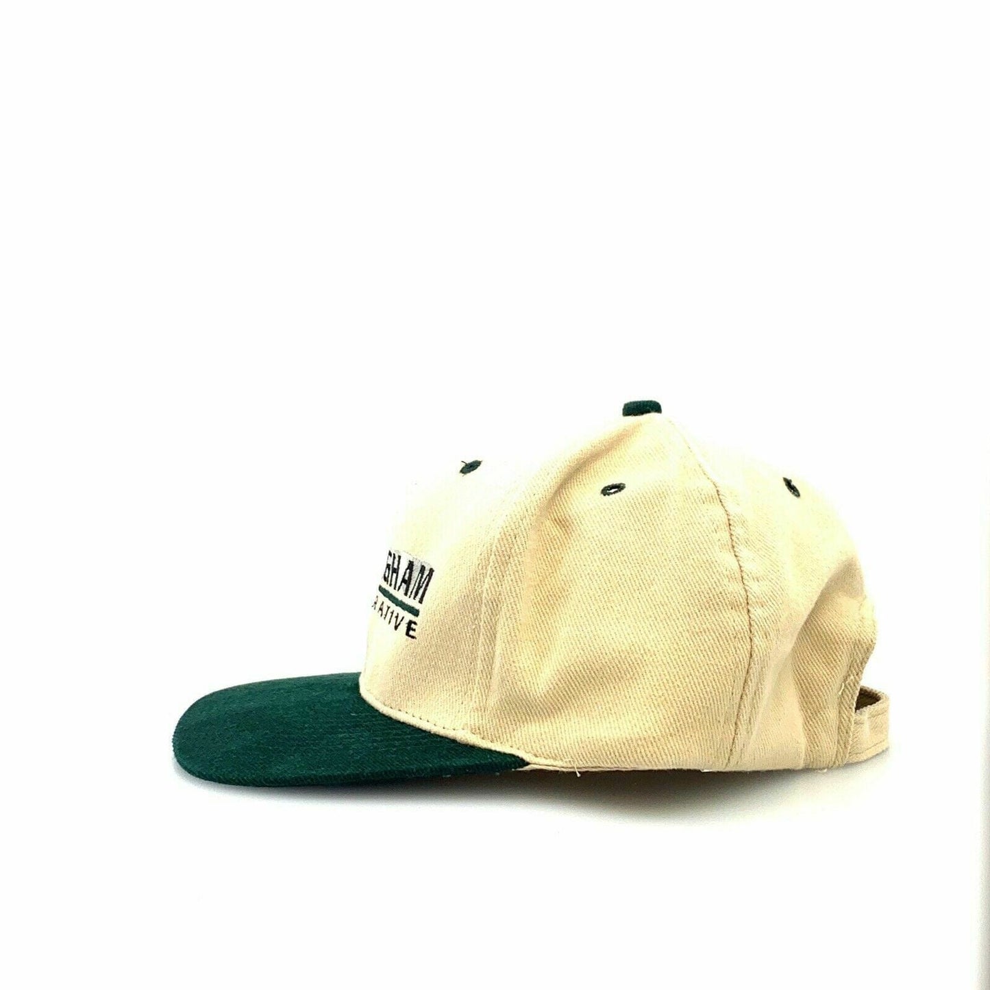 Otto Cap BUCKINGHAM COOPERATIVE Dad Baseball Hat, Ivory / Green - OSFA