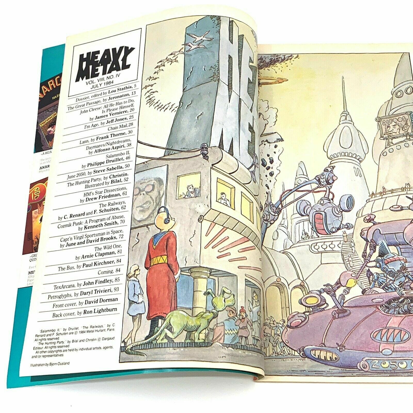 HEAVY METAL - Adult Illustrative Fantasy Magazine - July 1984 - parsimonyshoppes