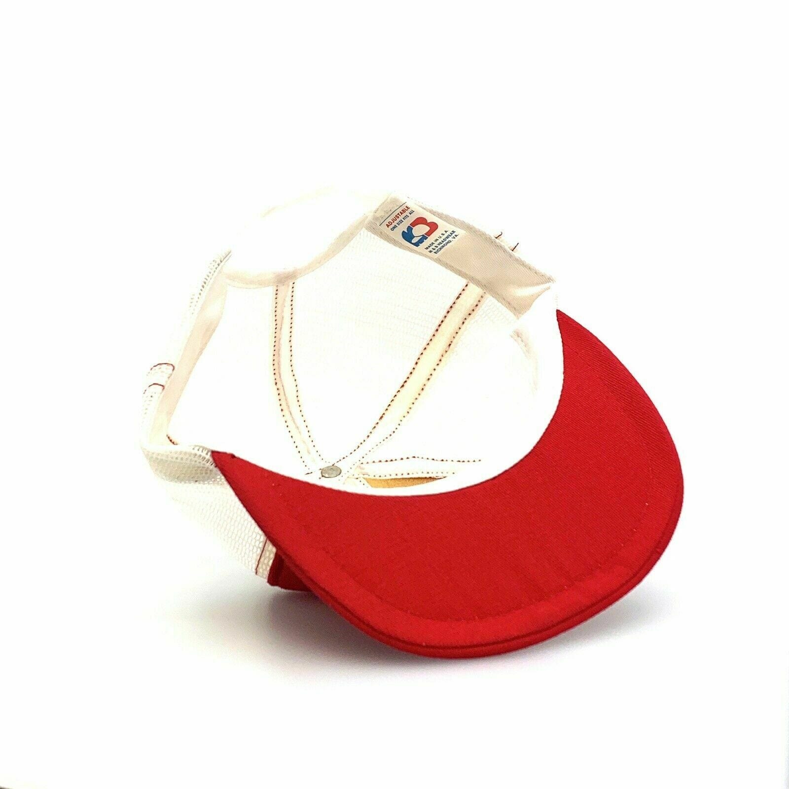 M&B Brand OLD MILWAUKEE BEER SnapBack Mesh Trucker Hat, Red / White - Adjustable - parsimonyshoppes
