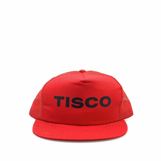 VTG Crown Mfg TISCO Foam Mesh Snapback Trucker Hat, RED - OSFA - parsimonyshoppes