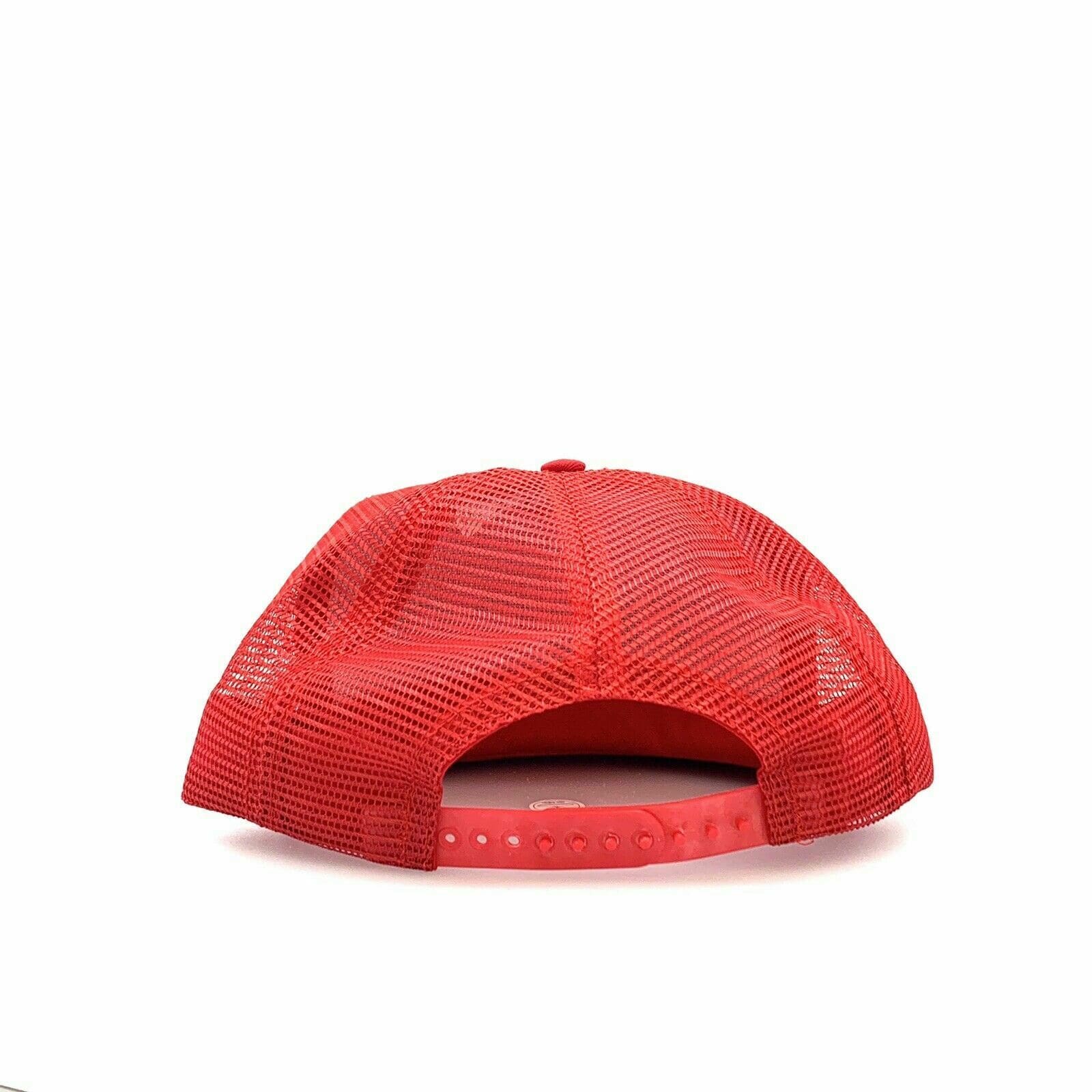 VTG Crown Mfg TISCO Foam Mesh Snapback Trucker Hat, RED - OSFA - parsimonyshoppes