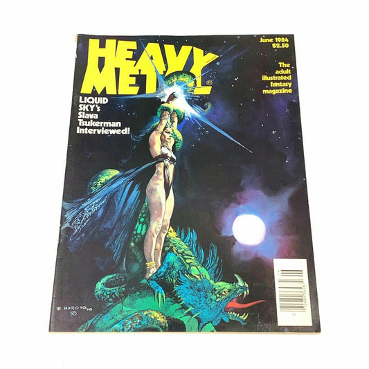 HEAVY METAL - Adult Illustrative Fantasy Magazine - June 1984 - parsimonyshoppes