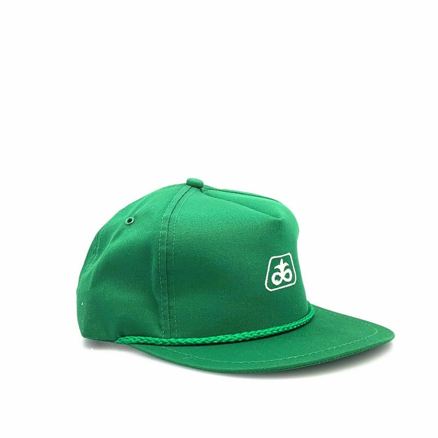 Vintage PIONEER SEED Hat Green K Products 5 Panel Rope Clasp Cap OSFM - parsimonyshoppes