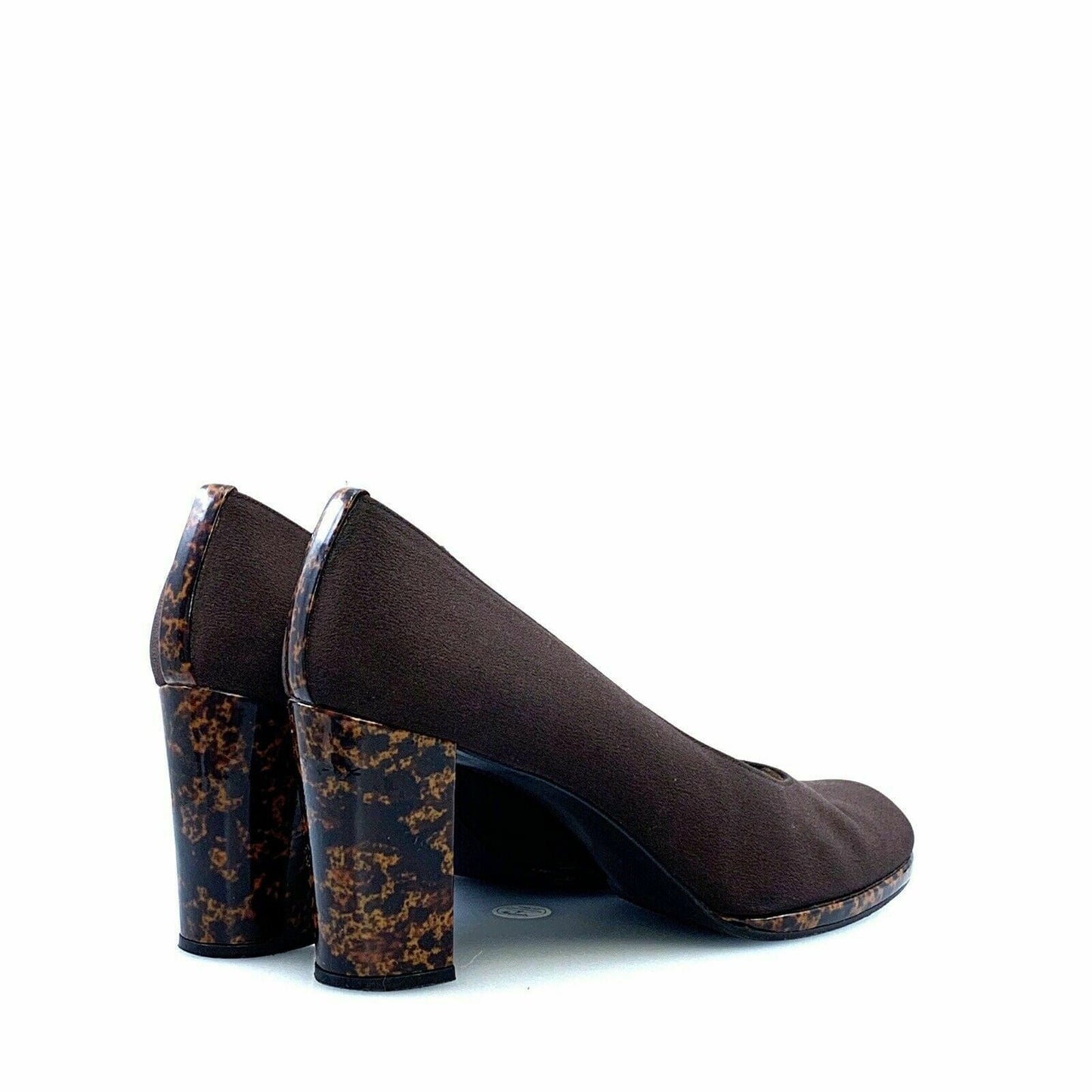 Stuart Weitzman Womens Shoes SIZE 9N Brown Fabric Heels Pumps SW01636 - parsimonyshoppes