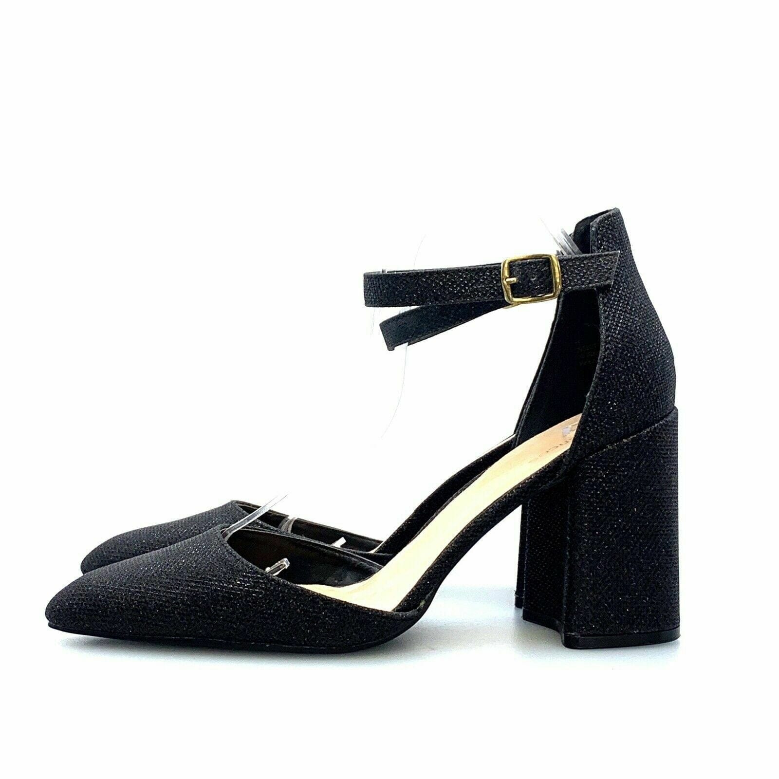 Maurices Womens Ankle Strap TESSA Heels Shoes, Black - Size 11 - parsimonyshoppes