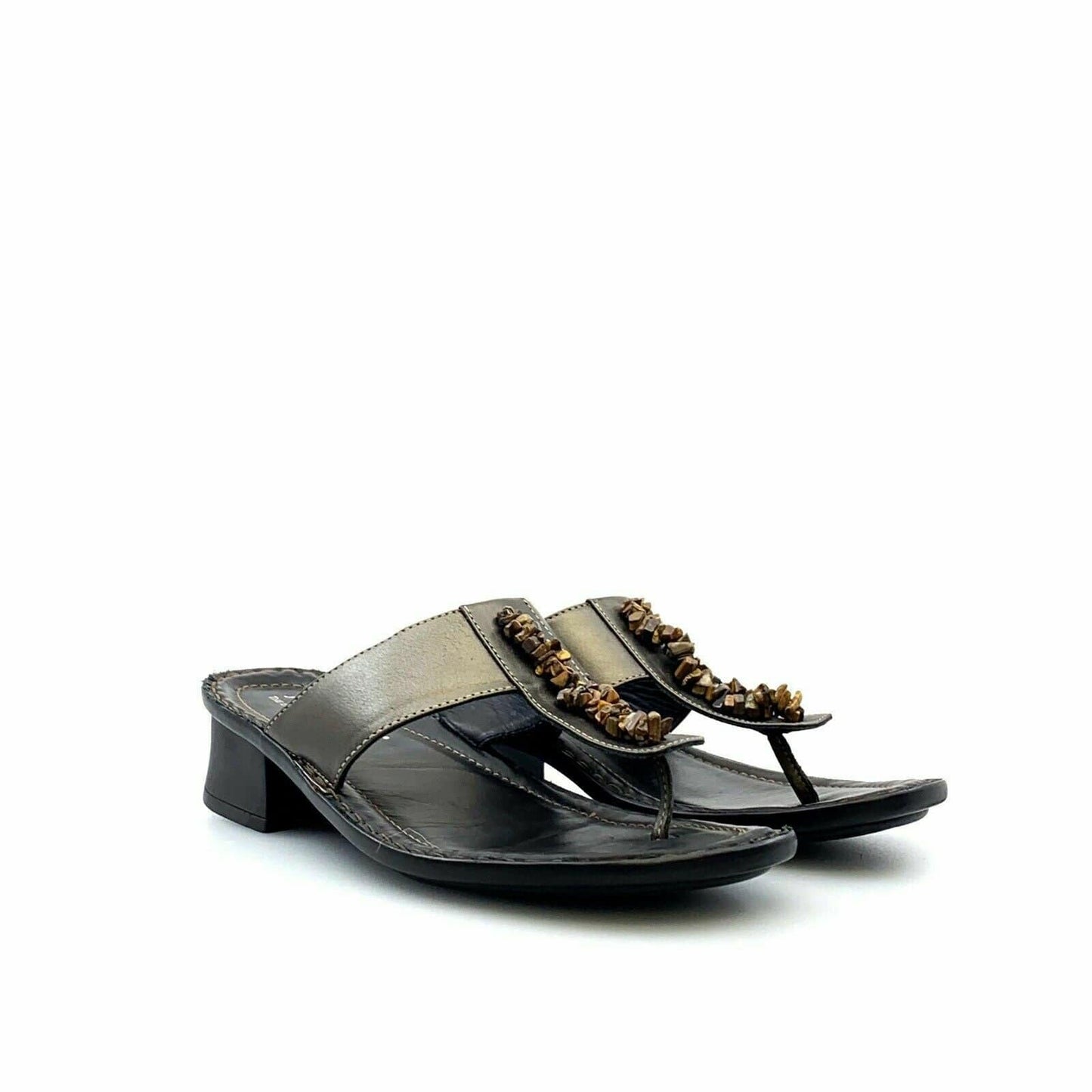 Josef Seibel Womens Thong Sandals Shoes, Titanium Gray - Size 9M - parsimonyshoppes