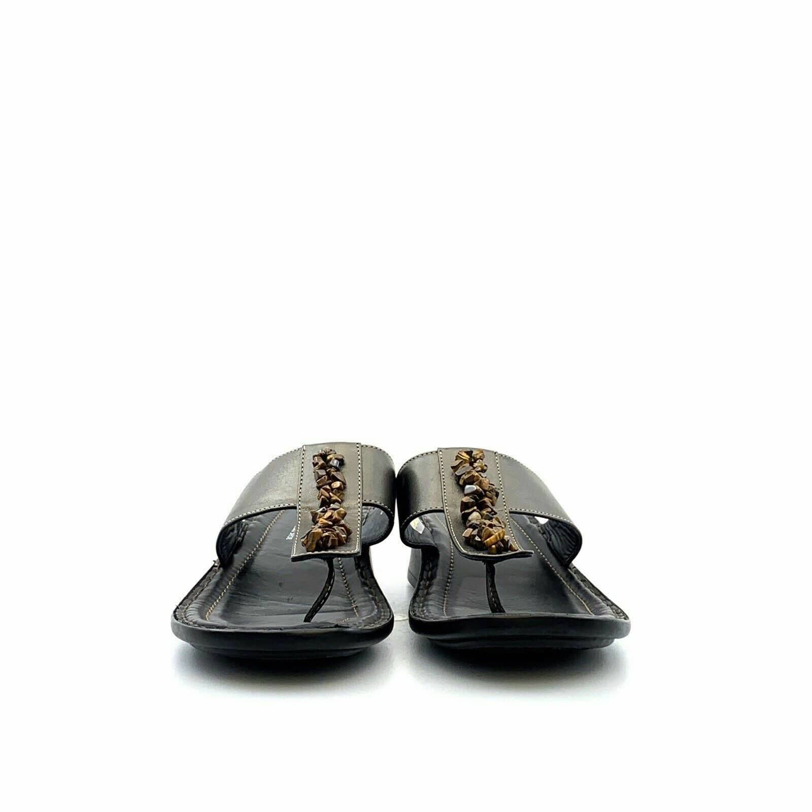 Josef Seibel Womens Thong Sandals Shoes, Titanium Gray - Size 9M - parsimonyshoppes