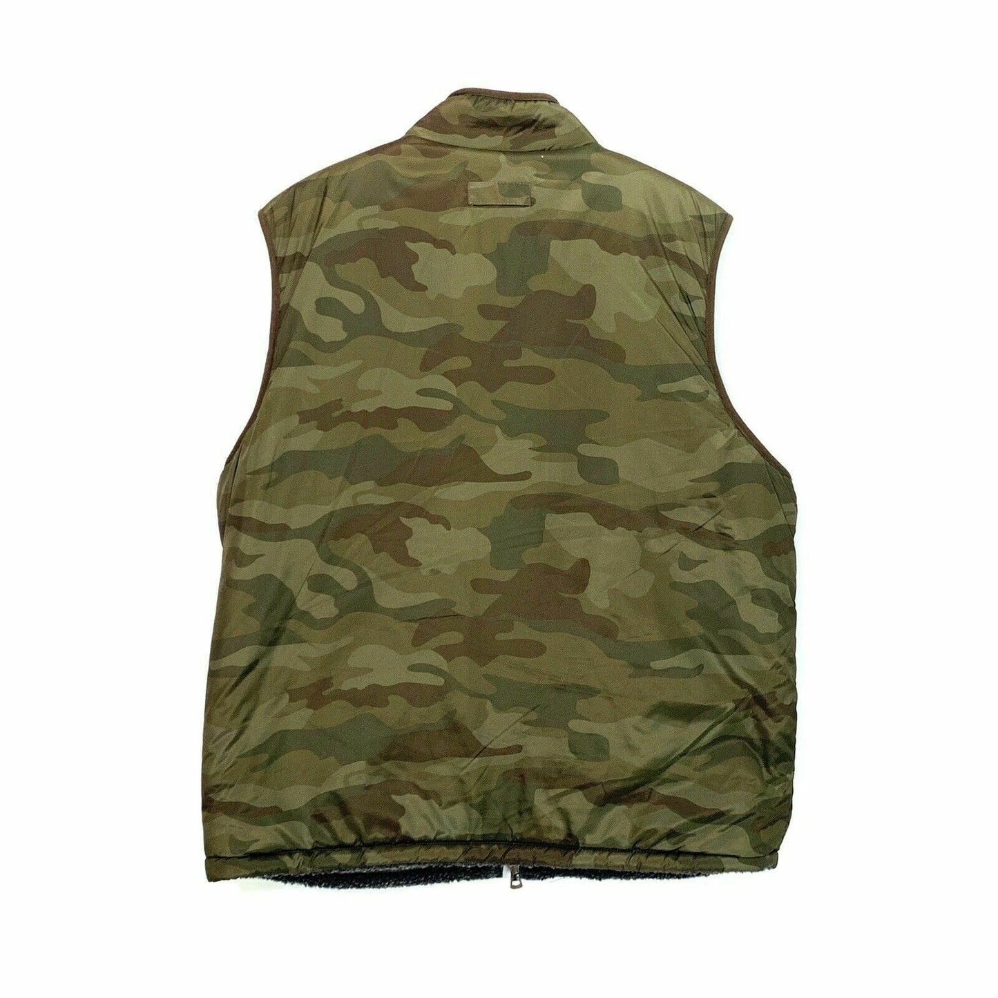 Weatherproof Mens Camouflage / Fleece Reversible Vest, Green / Gray - Size XL - parsimonyshoppes