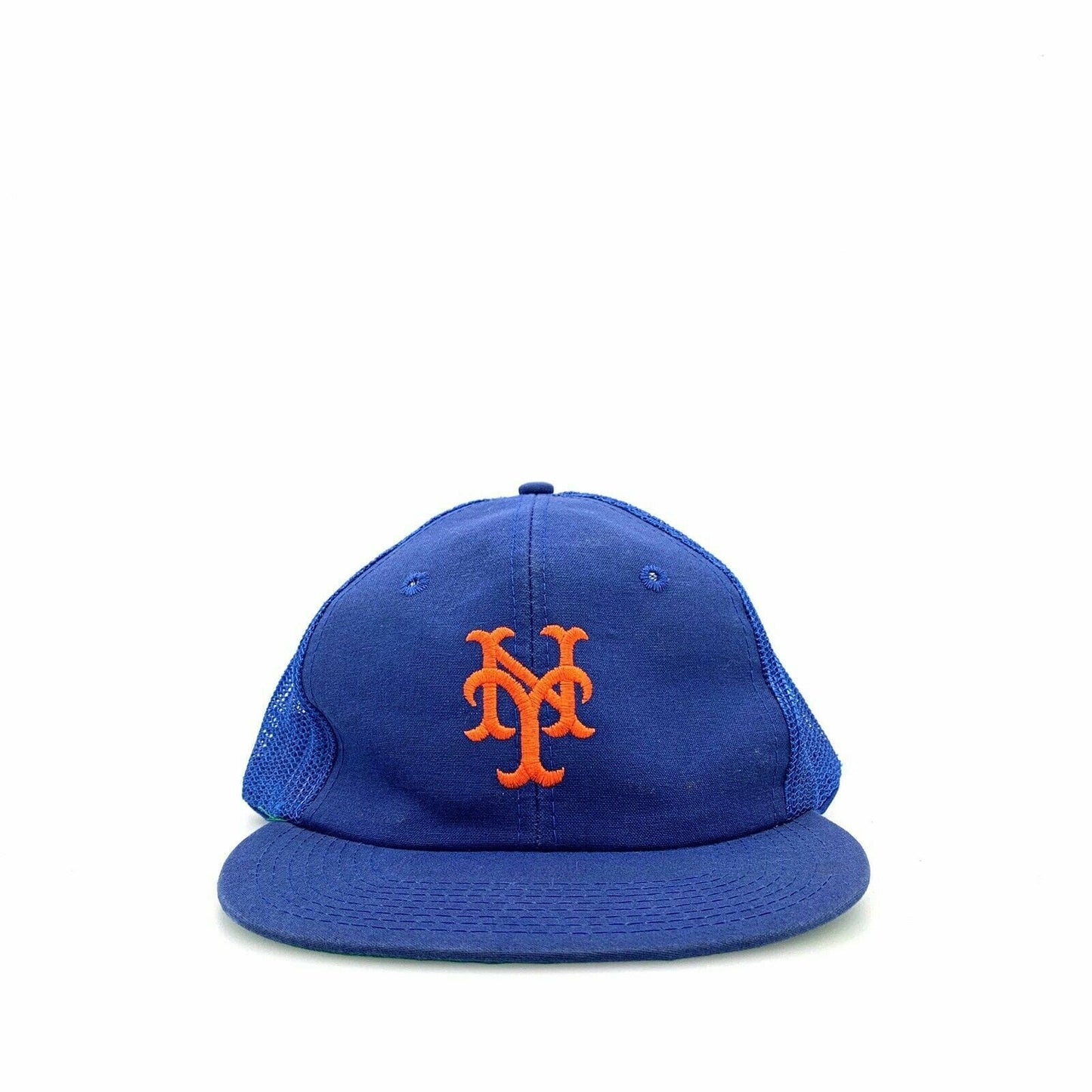 Vintage Drew Pearson New York Mets Snapback Trucker Hat, Blue - OSFA - parsimonyshoppes