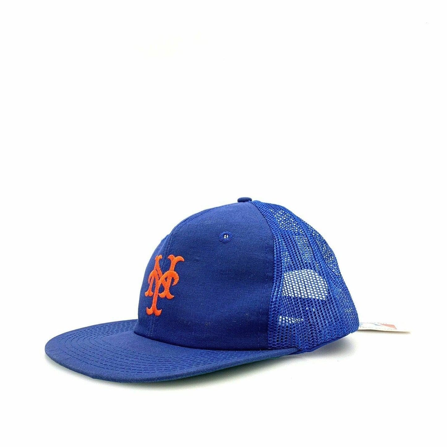 Vintage Drew Pearson New York Mets Snapback Trucker Hat, Blue - OSFA - parsimonyshoppes