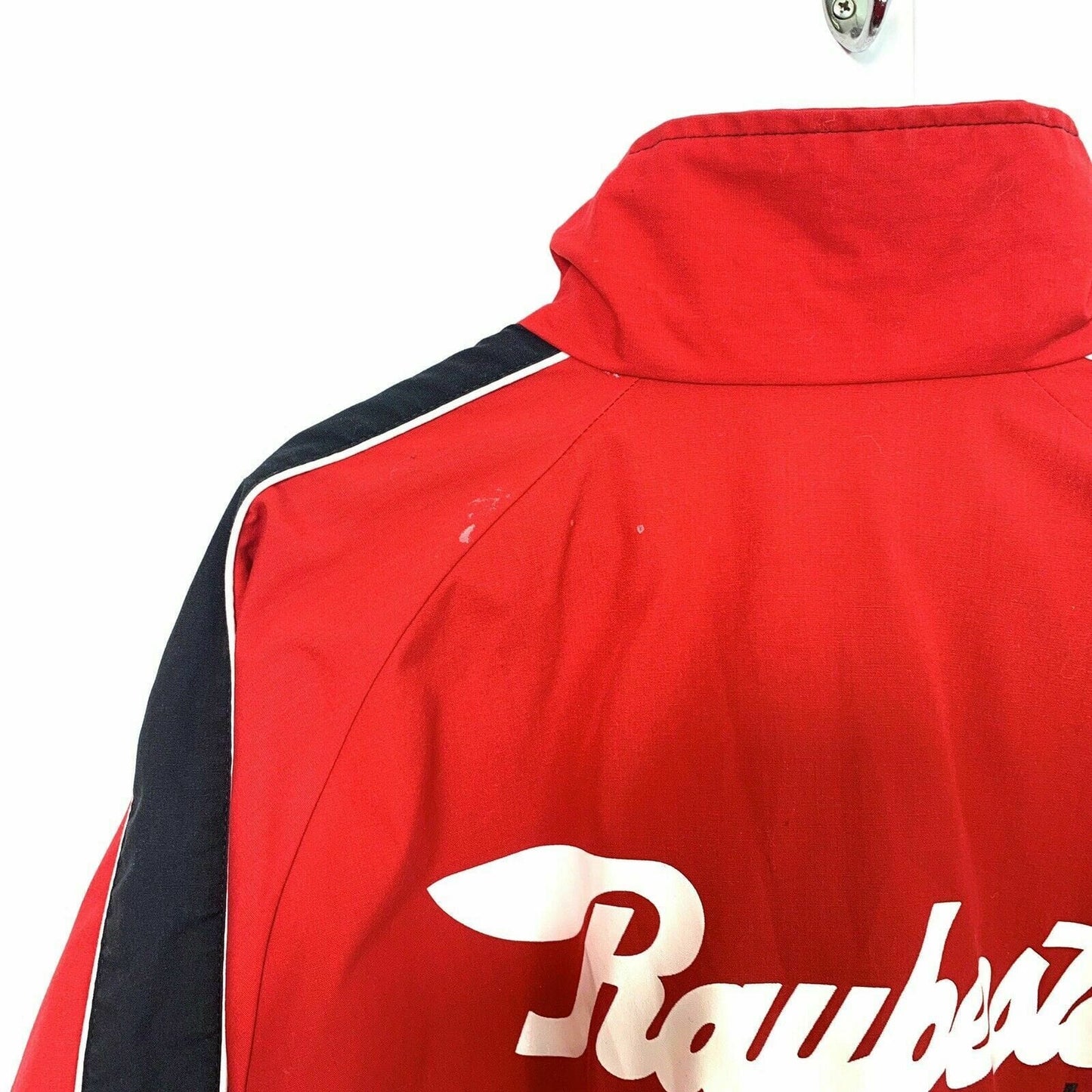 Vintage Swingster Raybestos Racing Brakes Nylon Jacket, Red - Size XL - parsimonyshoppes