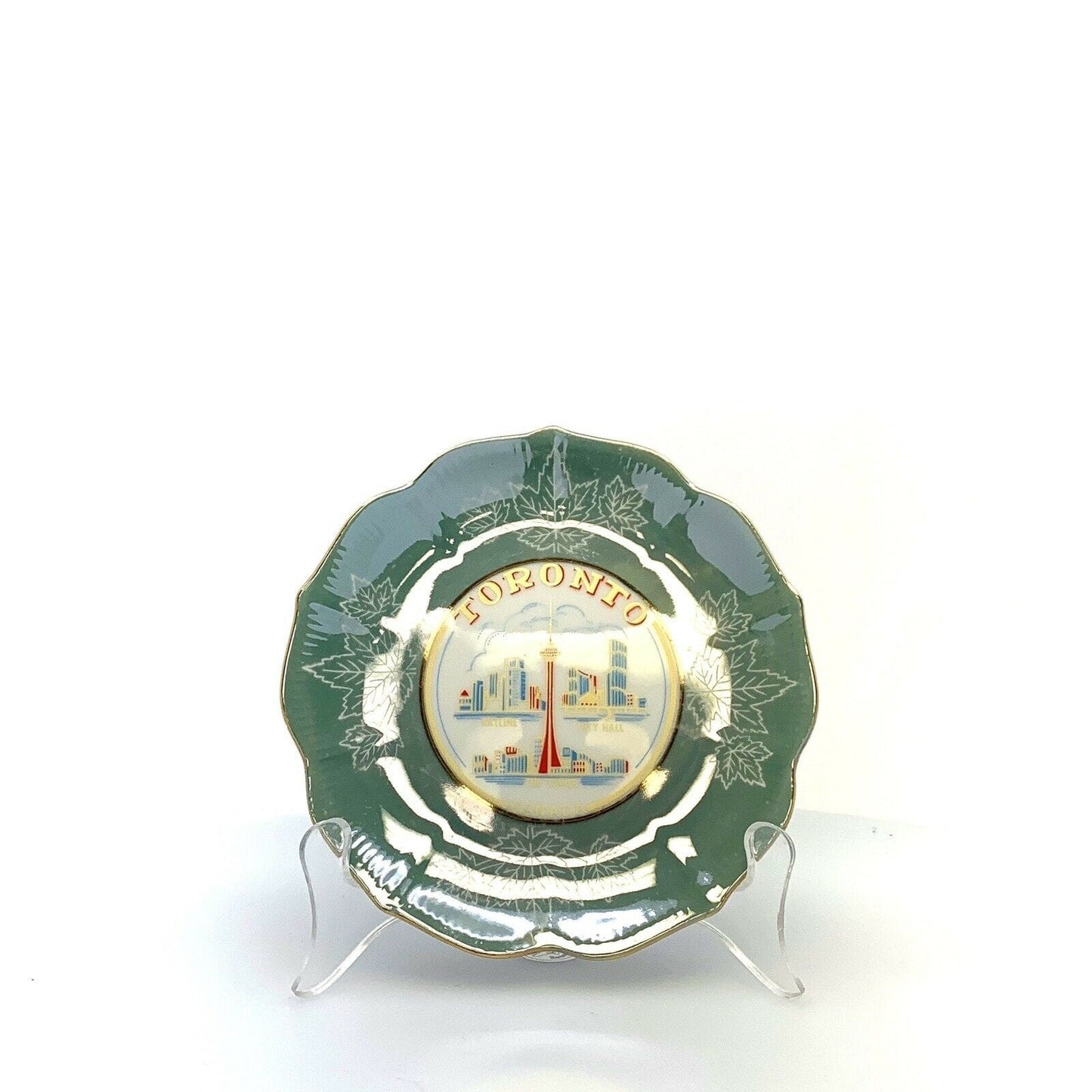 City Of Toronto Souvenir Collectible Plate, Green - 6.5” - parsimonyshoppes