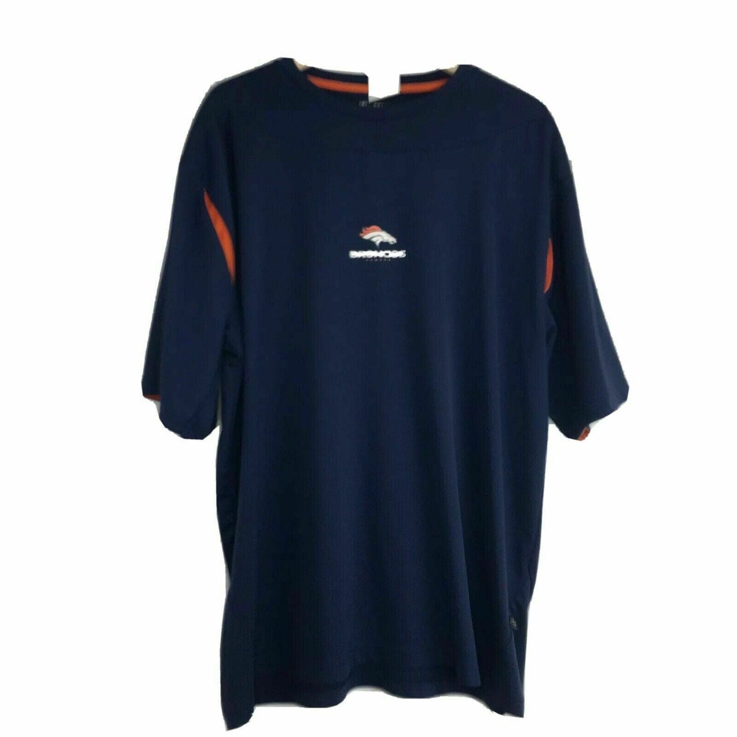 NFL Team Apparel Mens Denver Broncos T Shirt, Blue - Size XL - parsimonyshoppes