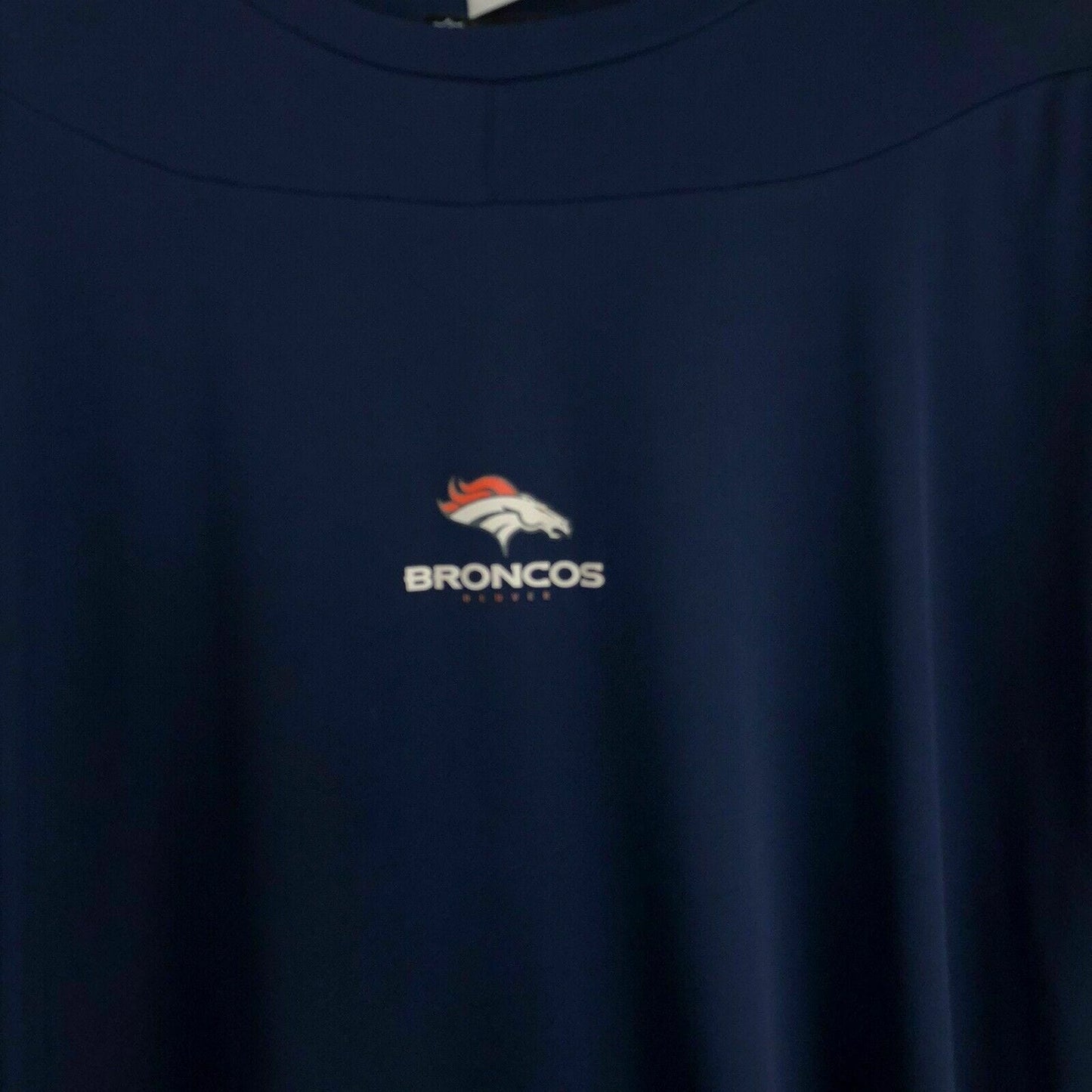 NFL Team Apparel Mens Denver Broncos T Shirt, Blue - Size XL - parsimonyshoppes