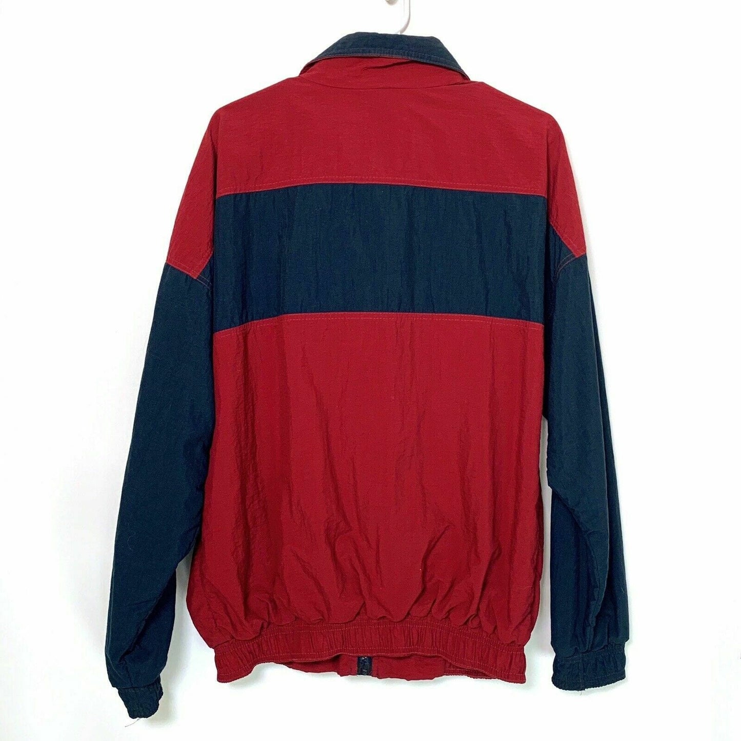 Vintage K Products NC+ Seed Colorblock Zip Up Jacket, Red / Blue - Size L - parsimonyshoppes