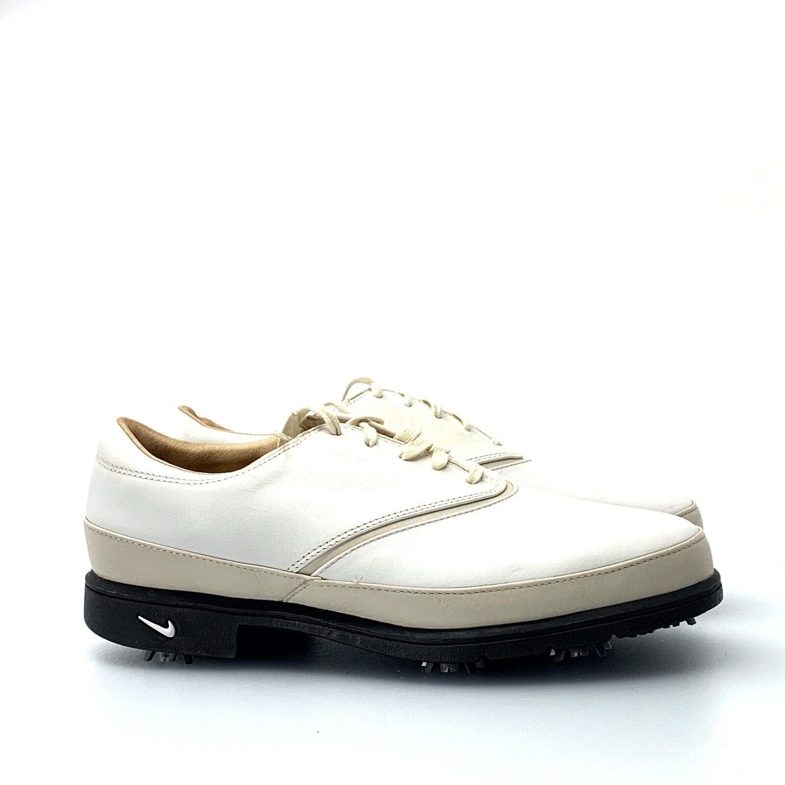 NEW Nike Womens Leather Air Comfort Verdana Lace Up Golf Shoes, White - Size 7 - parsimonyshoppes