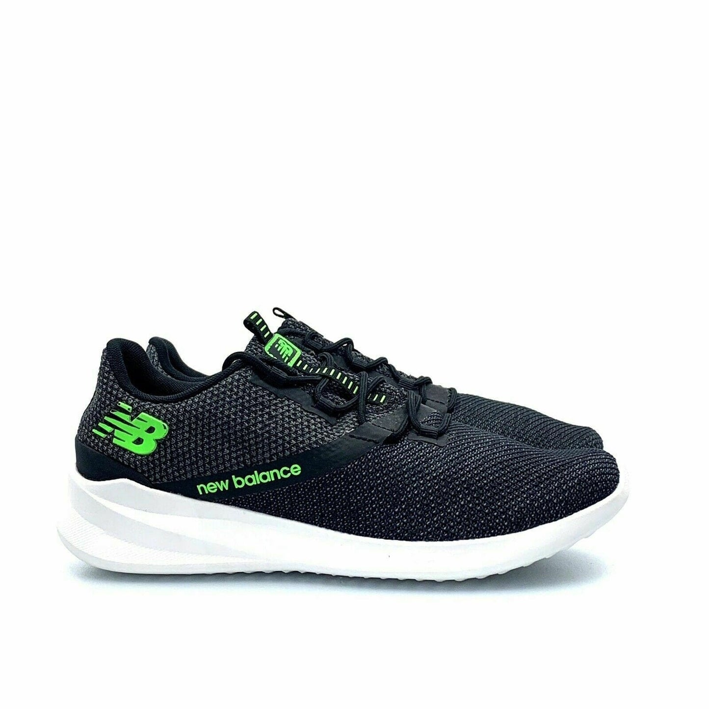 New Balance Mens Cush + District Run Running Shoes SIZE 8D Black Green MDRNSB1 - parsimonyshoppes