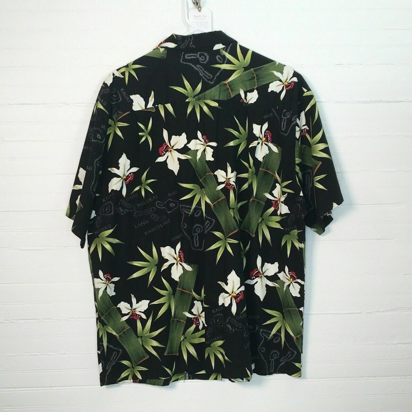 Vibrant KY’S Mens Hawaiian Shirt - XL Black