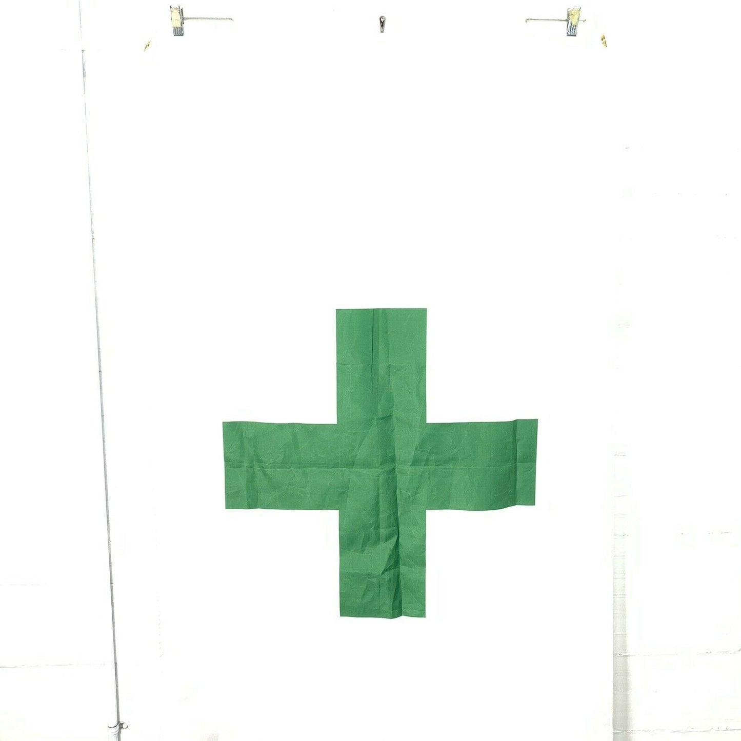 Premium Quality Marijuana Green Cross Flag 3x5 Woven Poly Nylon - Very Good Condition