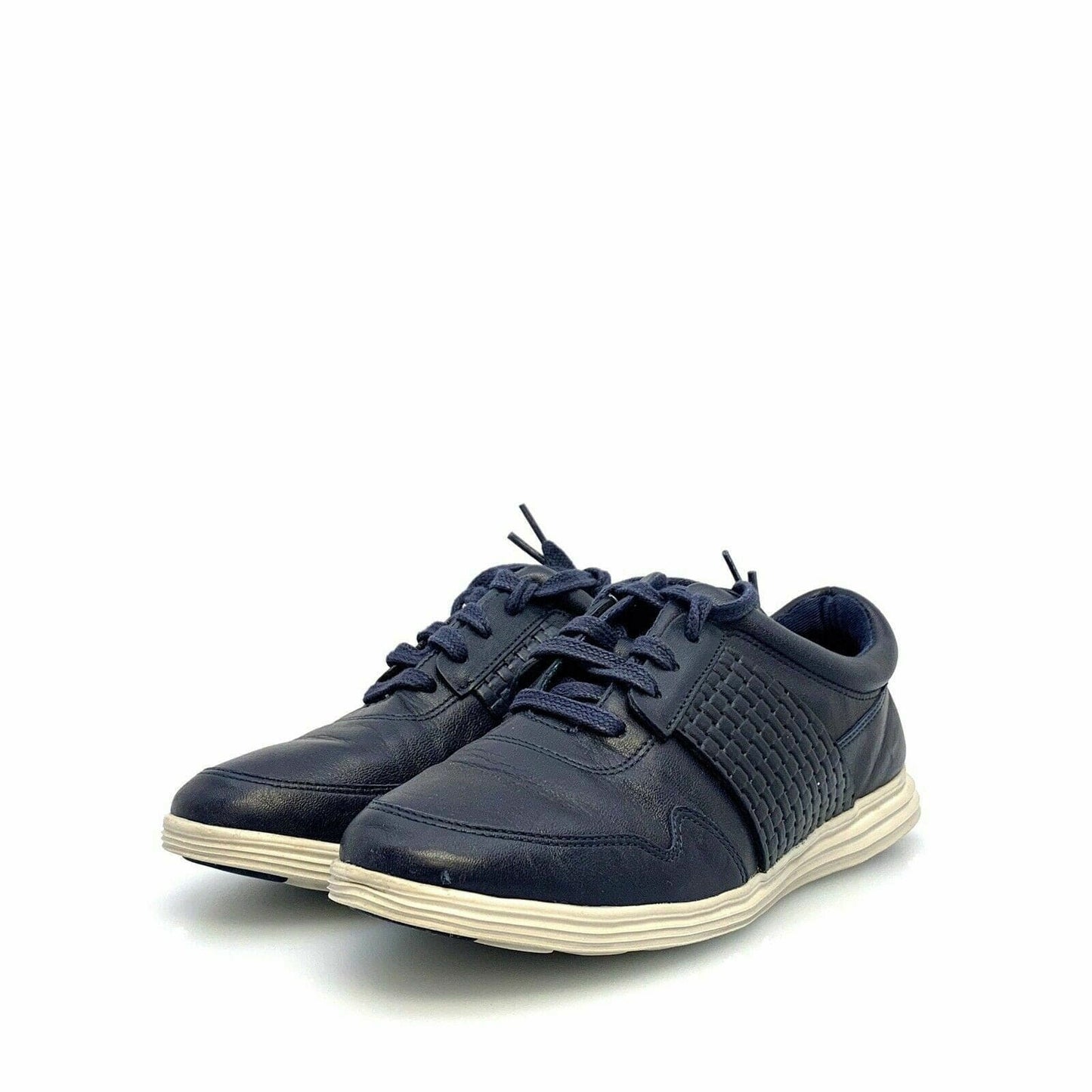 Glamorous Cole Haan Womens Zero Grand.OS Lace Up Sneakers Leather Shoes - Size 5B, Dark Blue