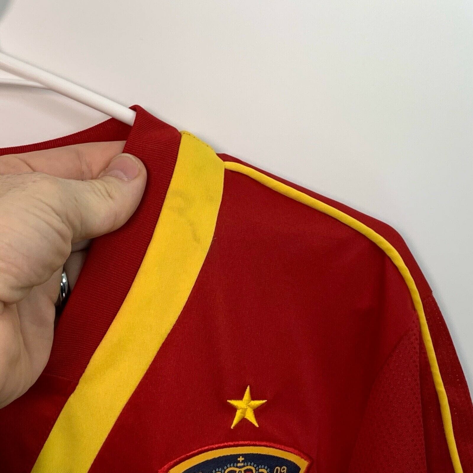 Alpinista Shinkan papel Mens Espana Spain FCF Football Club Jersey Size L Red Campeones Del Mu –  Parsimony Shoppes