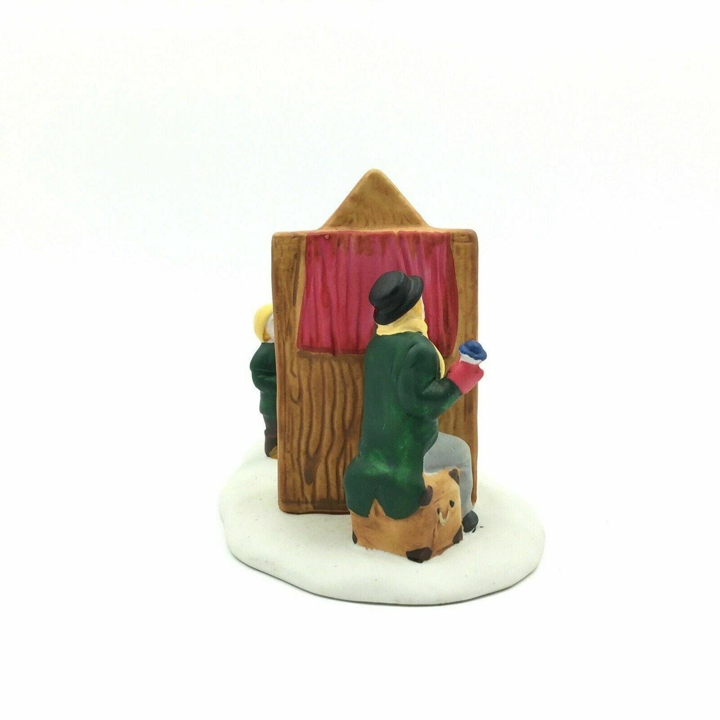 Charming Lemax Porcelain "Punch & Judy" Table Accent - Vintage-inspired - Very Good - 33" - Used - Unisex - Seasonal Village Sets & Accessories