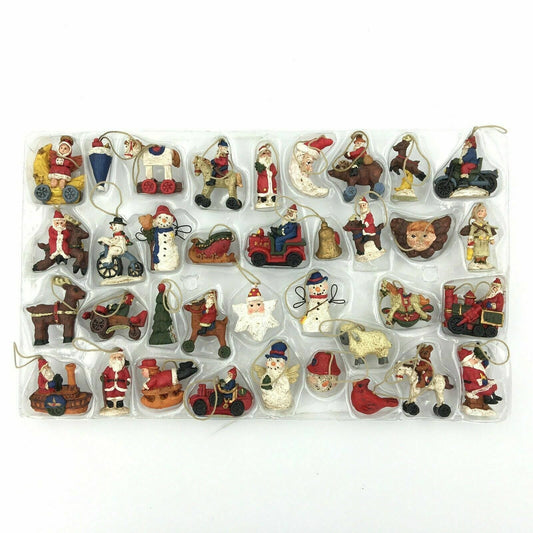 Charming May Dept Stores Vintage Christmas Ornaments Set of 36 - Very Good - Home for the Holidays
