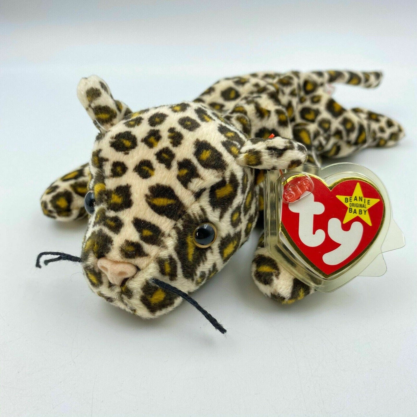 Nostalgic Ty Original Beanie Babies Freckles The Leopard Plush Toy 1996 Excellent Cond. Vintage