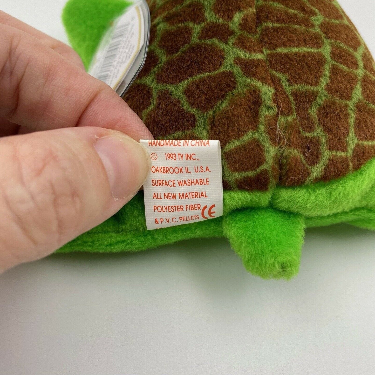 Nostalgic Ty Original Beanie Babies Speedy Turtle Plush Toy Excellent Cond. 1993