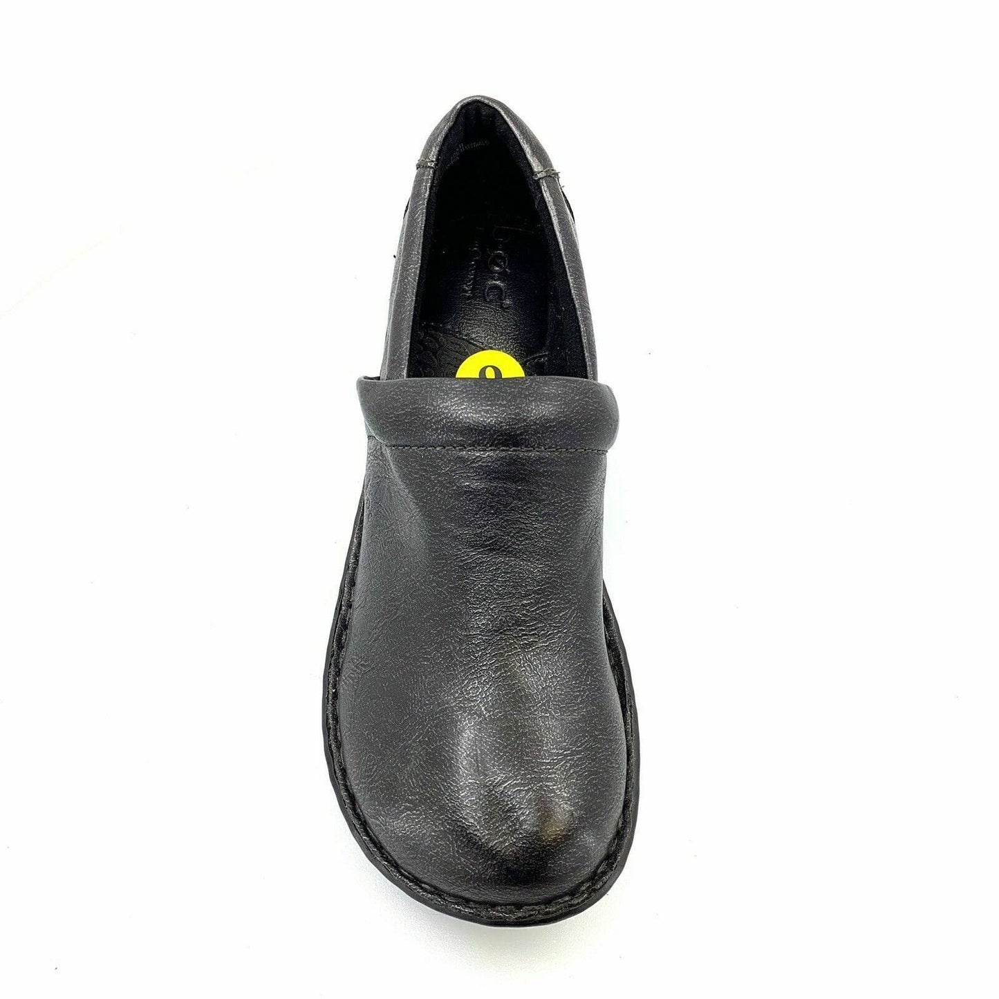 Comfortable Boc Born Concept Womens Size 9 Drak Gray Leather Clogs Shoes