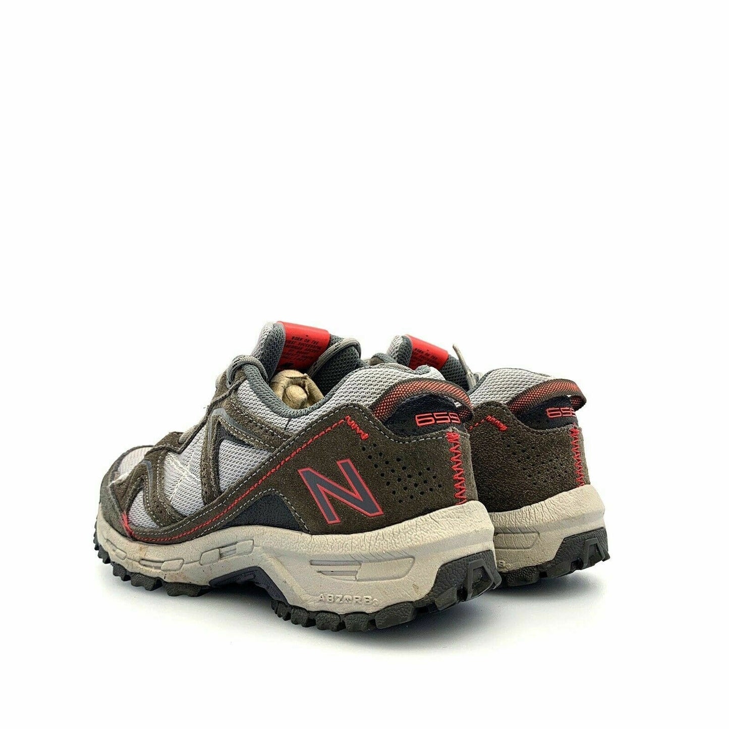 New Balance Womens Size 6.5B Gray Red Walking Shoes WW659 Country Trail Hiking
