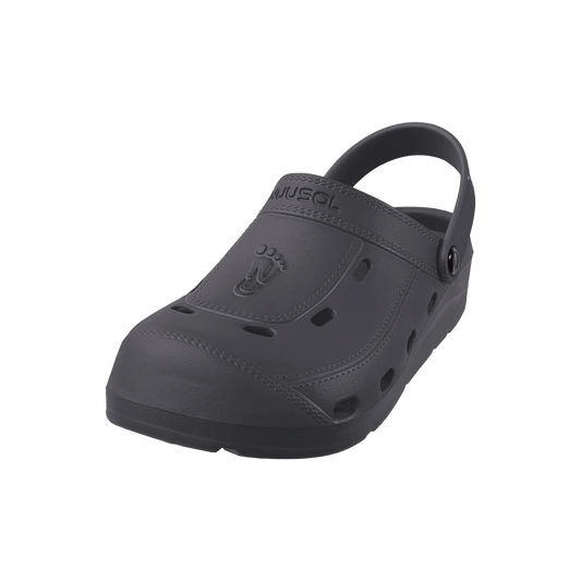 Nuu Sol Mens Size 8 Black Rubber “McCall Clog” Clogs Shoes