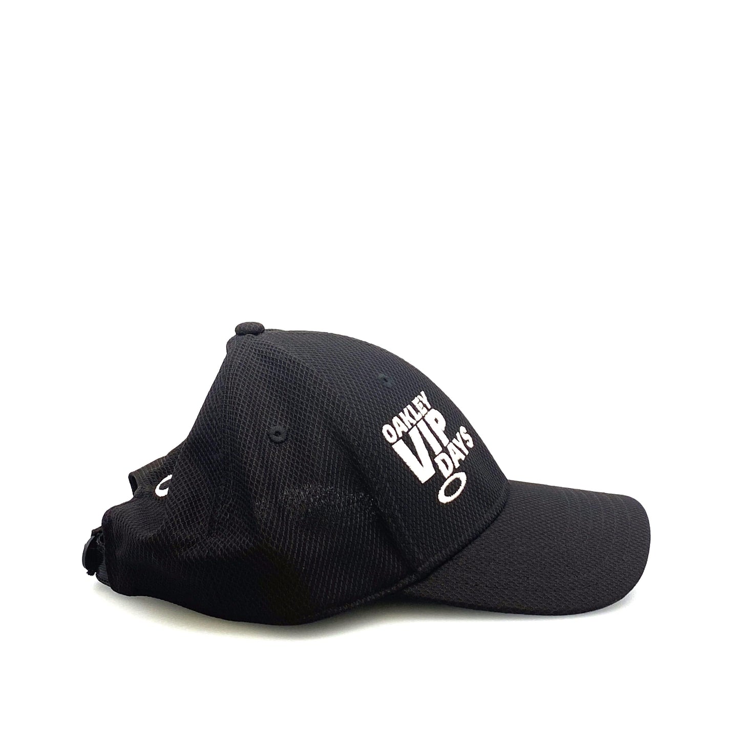 Oakley Mens Black Flat Bill Adjustable Baseball Hat “VIP Days” Limited Edition