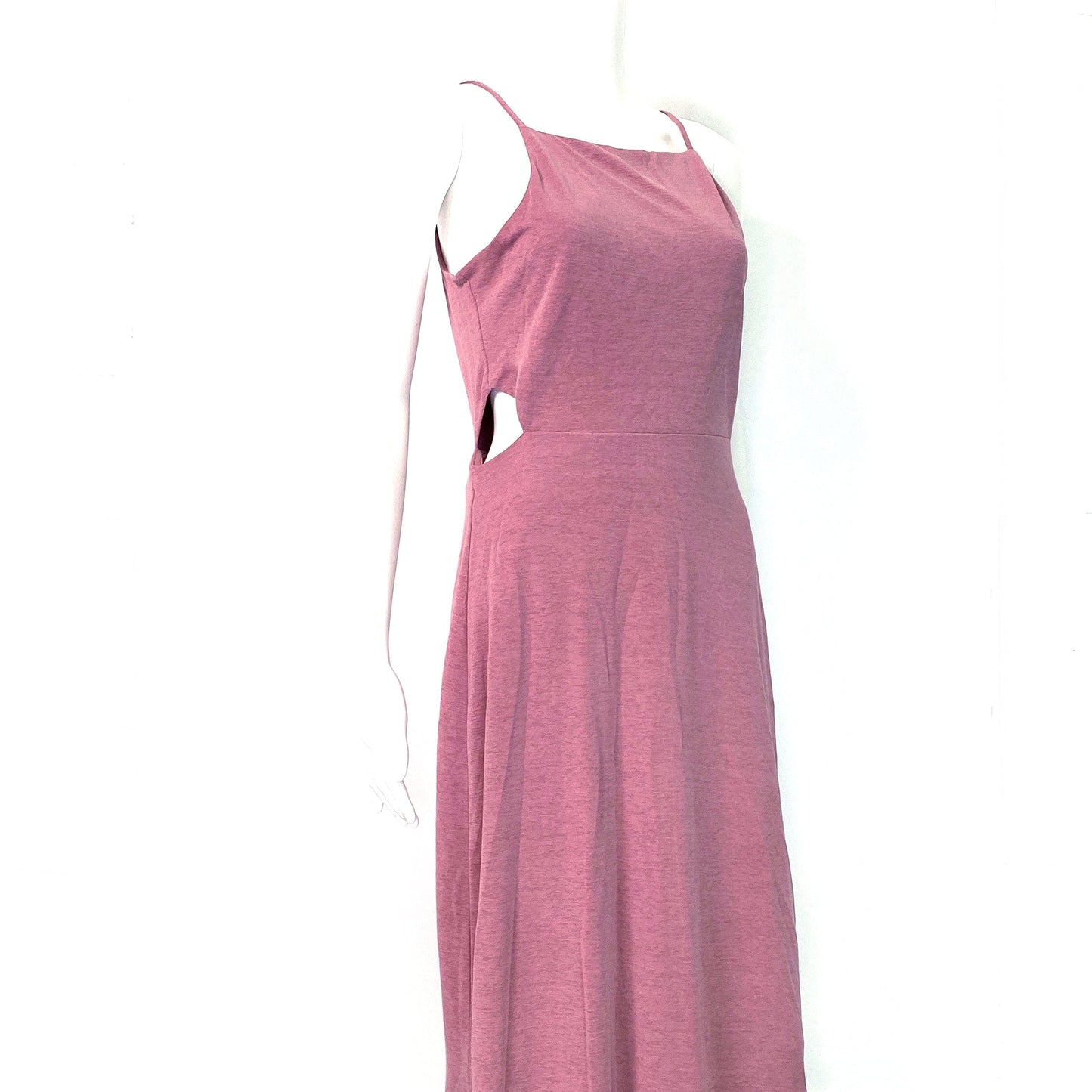 Topshop Women's Pink Bodycon Cutout Dress - Spaghetti Straps - Size 6 - Pre-Owned