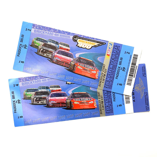 2003 Brickyard 400 Indianapolis Motor Speedway Ticket Stubs, Pair of