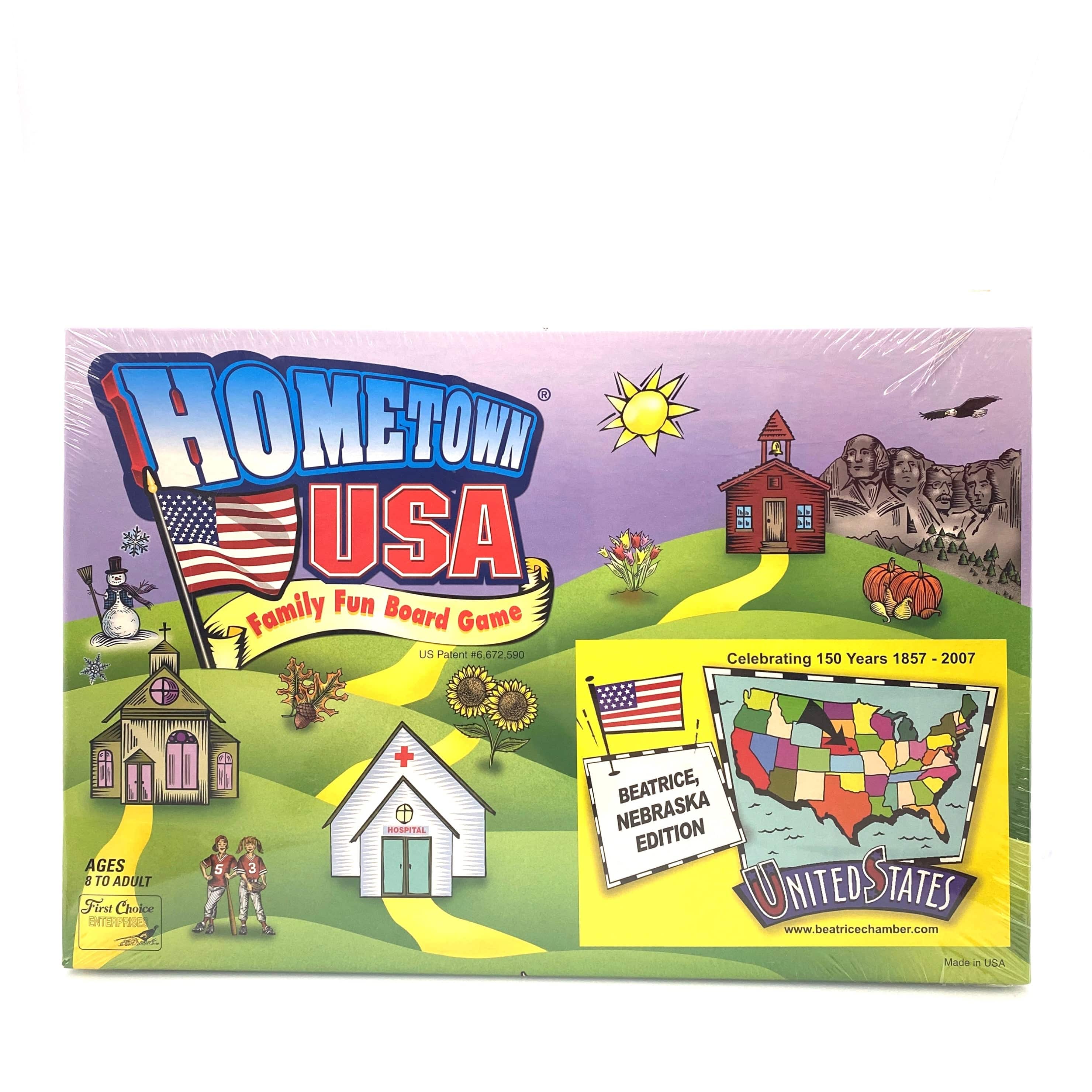 Hometown USA Family Fun Board Game Beatrice NE Edition