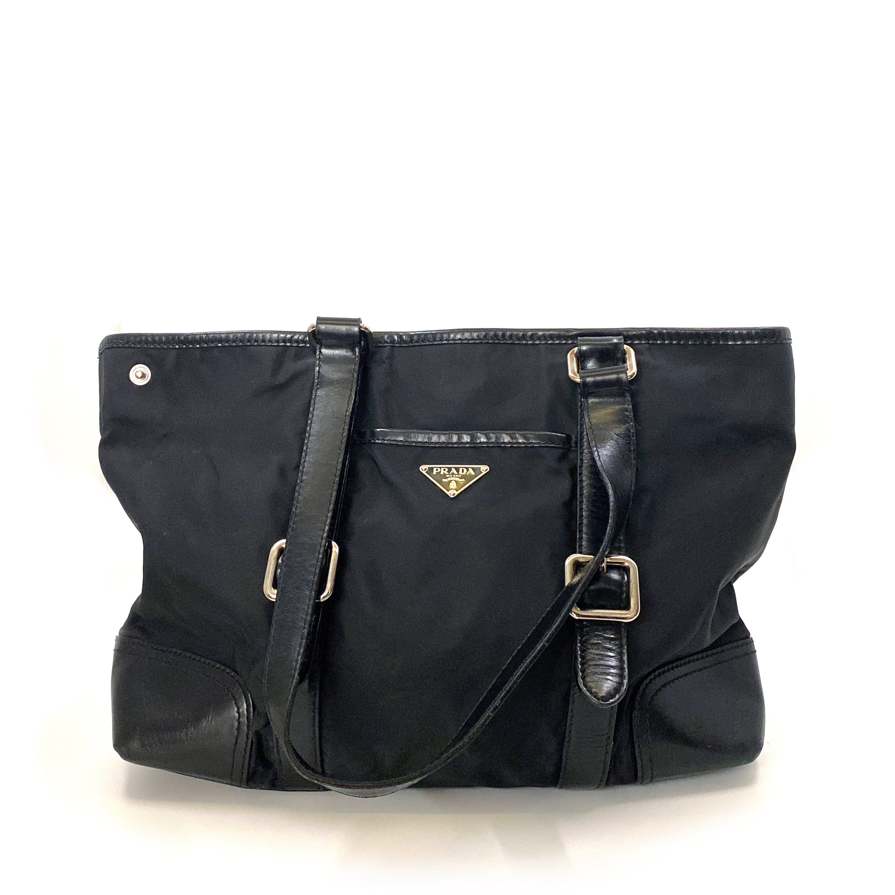 Prada black side outlet bag