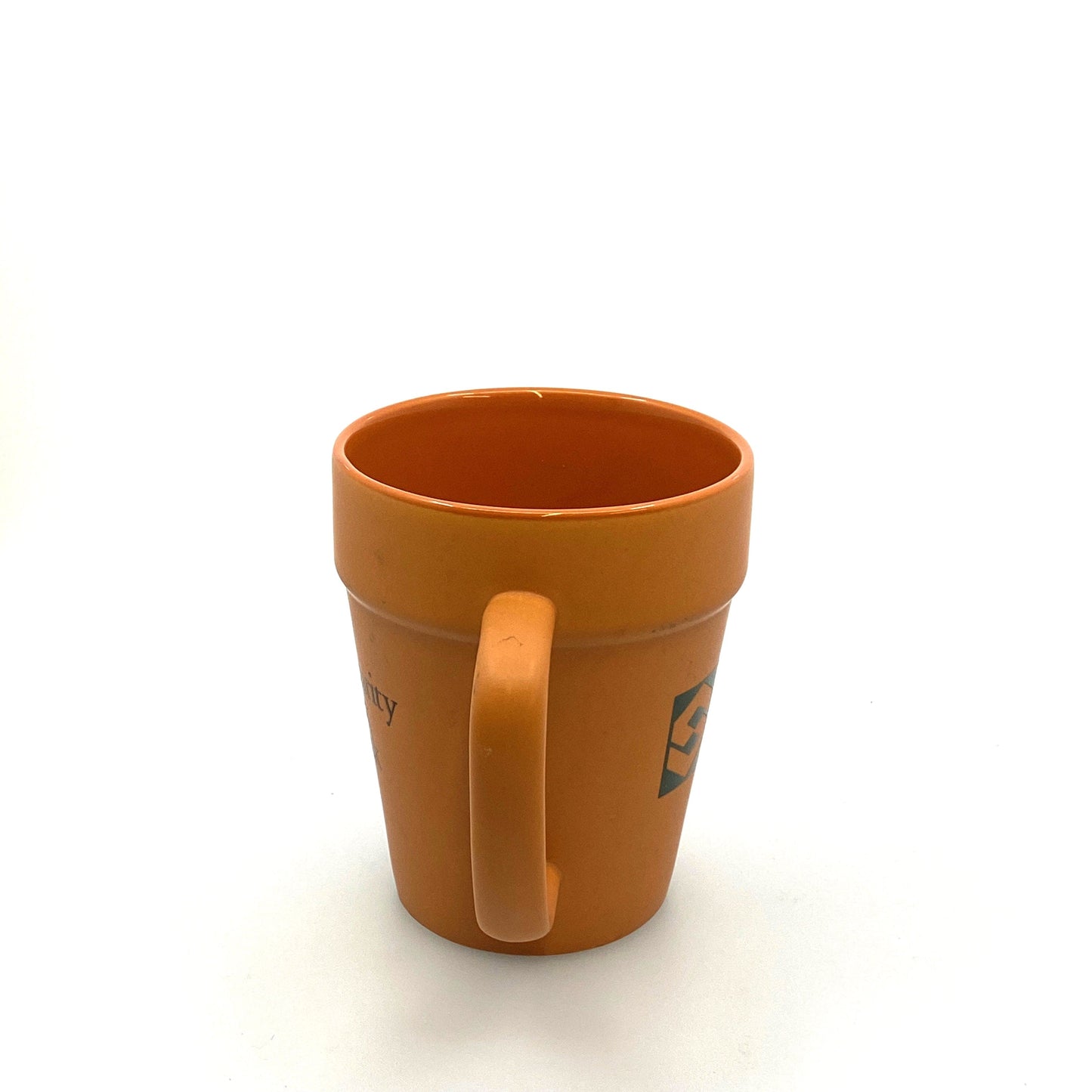 Security First Bank Terracotta “Flower Pot” Coffee Cup, 12 Oz.