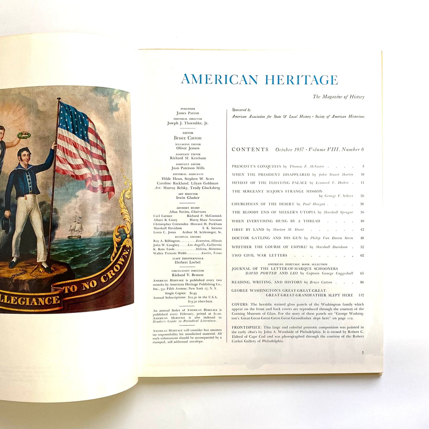 Vintage American Heritage Volume VIII No 6 October 1957 Hardcover History Book