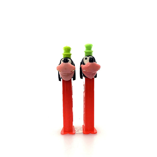 Pez Dispenser | Disney Goofy the Dog | Color: Red | (Set of 2) | Pre-Owned