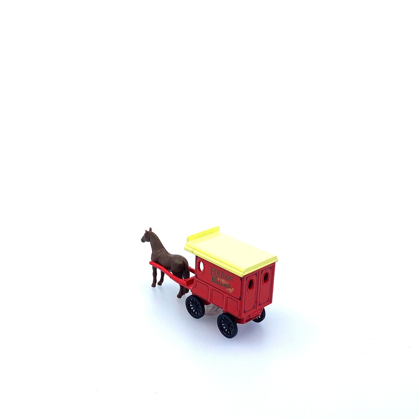 Vintage Olden Days “Equivalent Balance” Horse-Drawn Delivery Wagon | Diecast Toy Vehicle