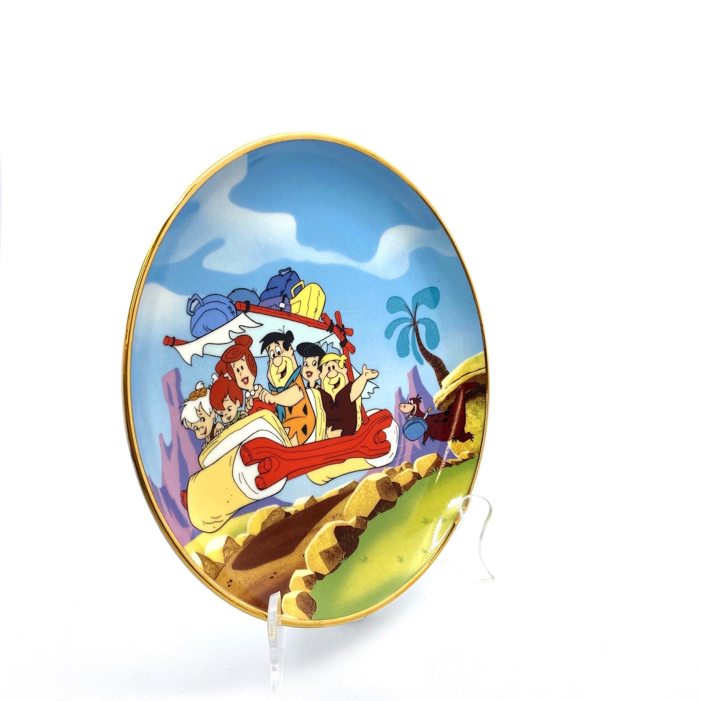 The Franklin Mint Flinstones Collectible Plate “The Original Stone-Age Family” 1992 Limited Edition
