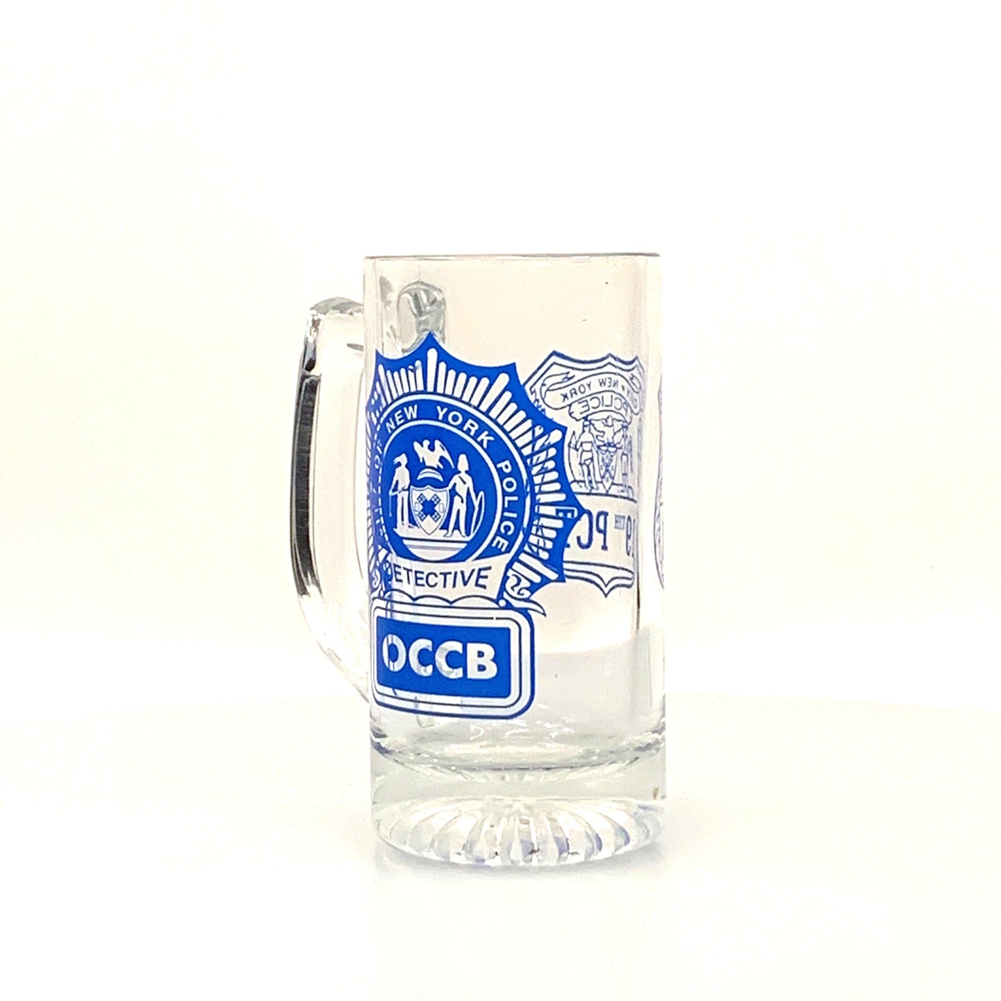 New York City Police Department Detective Organized Crime Bureau Glass Mug